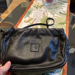 Chic Black Leather Shoulder Bag